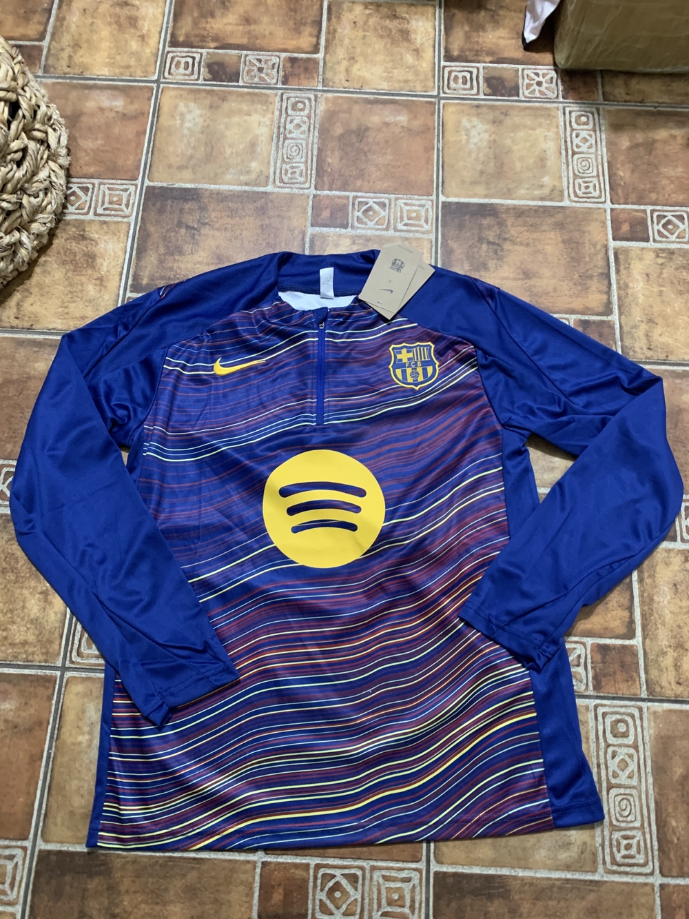 Nike Barcelona 2025/26 Long Sleeve Quarter Zip Training Jacket Size M